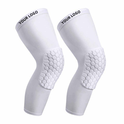 Custom Basketball Leg Sleeves | Honeycomb Pad | Non-Slip Strip | Knee Sleeve For Football Cycling