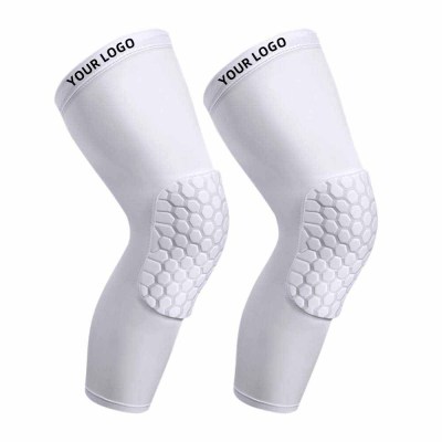 Custom Basketball Knee Pads | Honeycomb Pad, Non-Slip Strip | Leg Knee Sleeve For Football Cycling