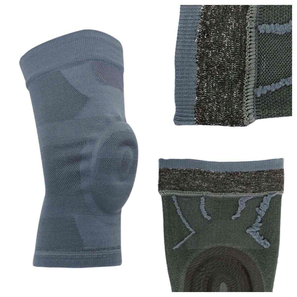 240304 Custom Anti-slip Yarn Knee Sleeves VS Silicone Knee Sleeves