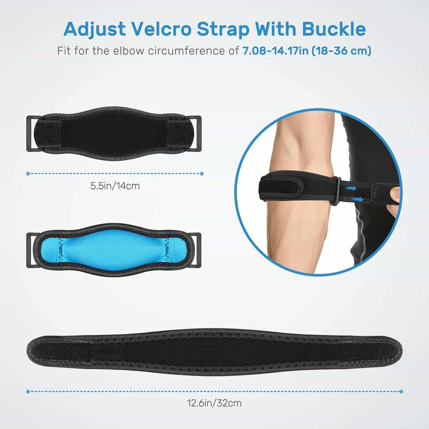 Adjustable Velcro - Custom Tennis Elbow Brace