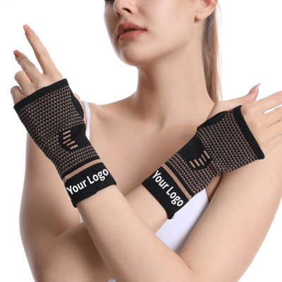 Custom Copper Wrist Brace | Compression, Breathable | Pain Relief, Support Wrist | For Tendinitis