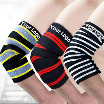 Custom Elbow Wraps for Lifting | Elastic, Compression | Adjustable Band | Weightlifting