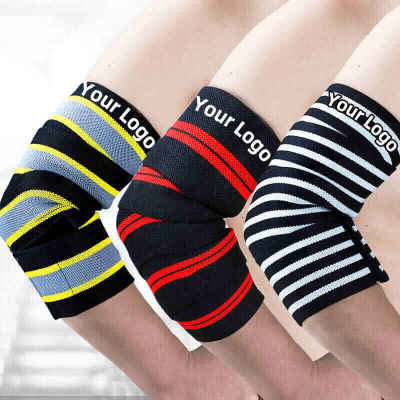 Custom Elbow Wraps for Lifting | Elastic, Compression | Adjustable Band | Weightlifting
