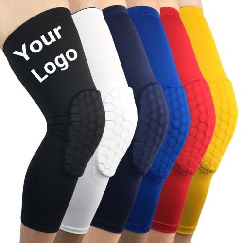 Custom Basketball Leg Sleeves | Honeycomb Pad | Non-Slip Strip | Knee Sleeve For Football Cycling