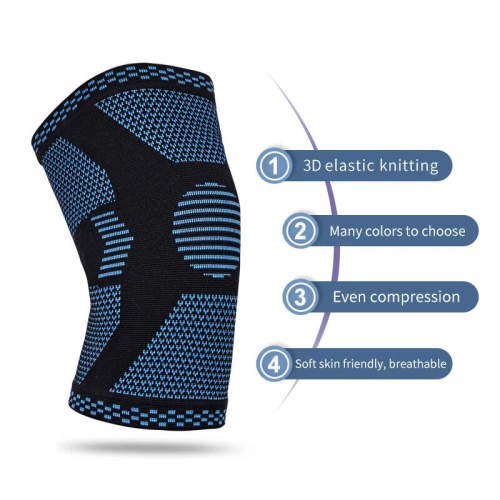 Custom Copper Knee Compression Sleeve | Breathable | Elastic Knit | Cycling, Running