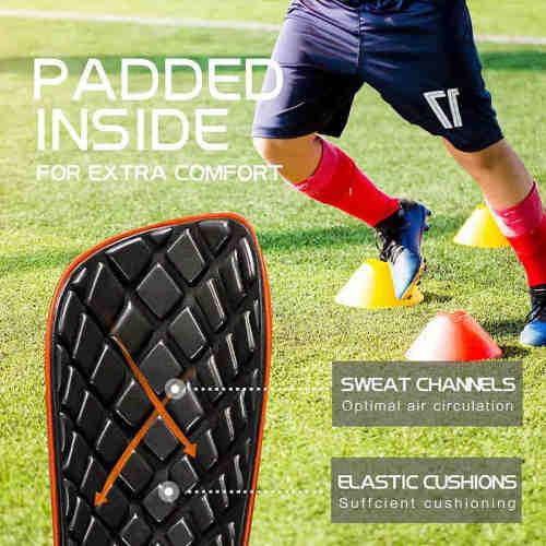 Custom Shin Guards Soccer | Shin Guard Pocket | High Impact Resistancce | Elastic Cushion | Football