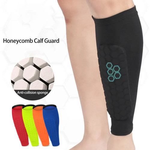 Custom Honeycomb Calf Sleeve | Anti-Collision Shin Pad | Antislip Grip | Breathable | Soccer