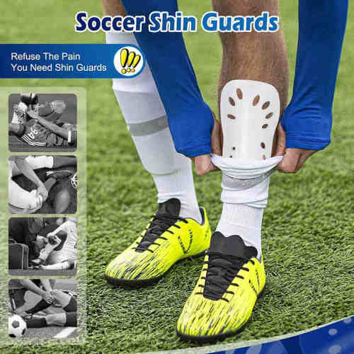 Custom Soccer Shin Pad | Protective EVA Cushion | Breathable Shin Sleeves | for Youth Adults