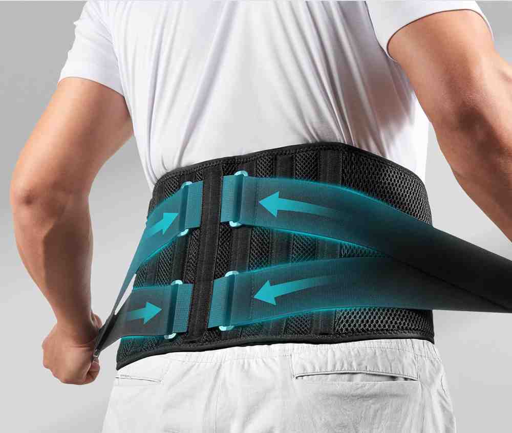 Custom Waist Back Support Features-High Elastic Webbing