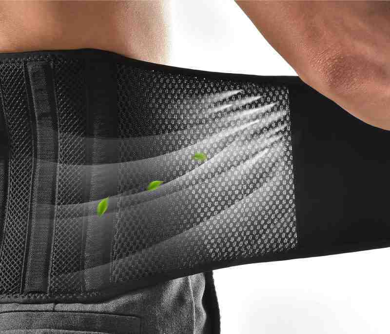 Custom Waist Back Support Features-Breathable Fabric