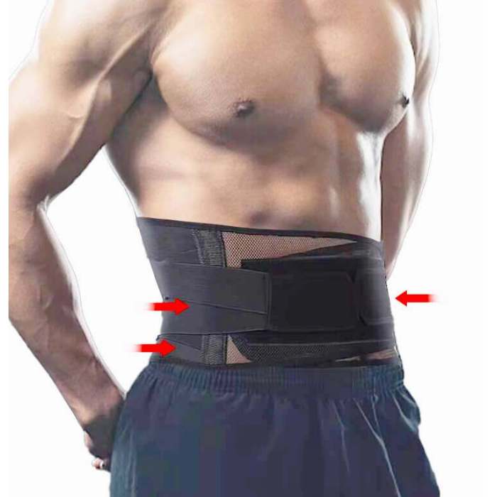 Custom Waist Support | X Type Protection | Multilayer Mesh Design | 5 Support Strips | For Daily Use