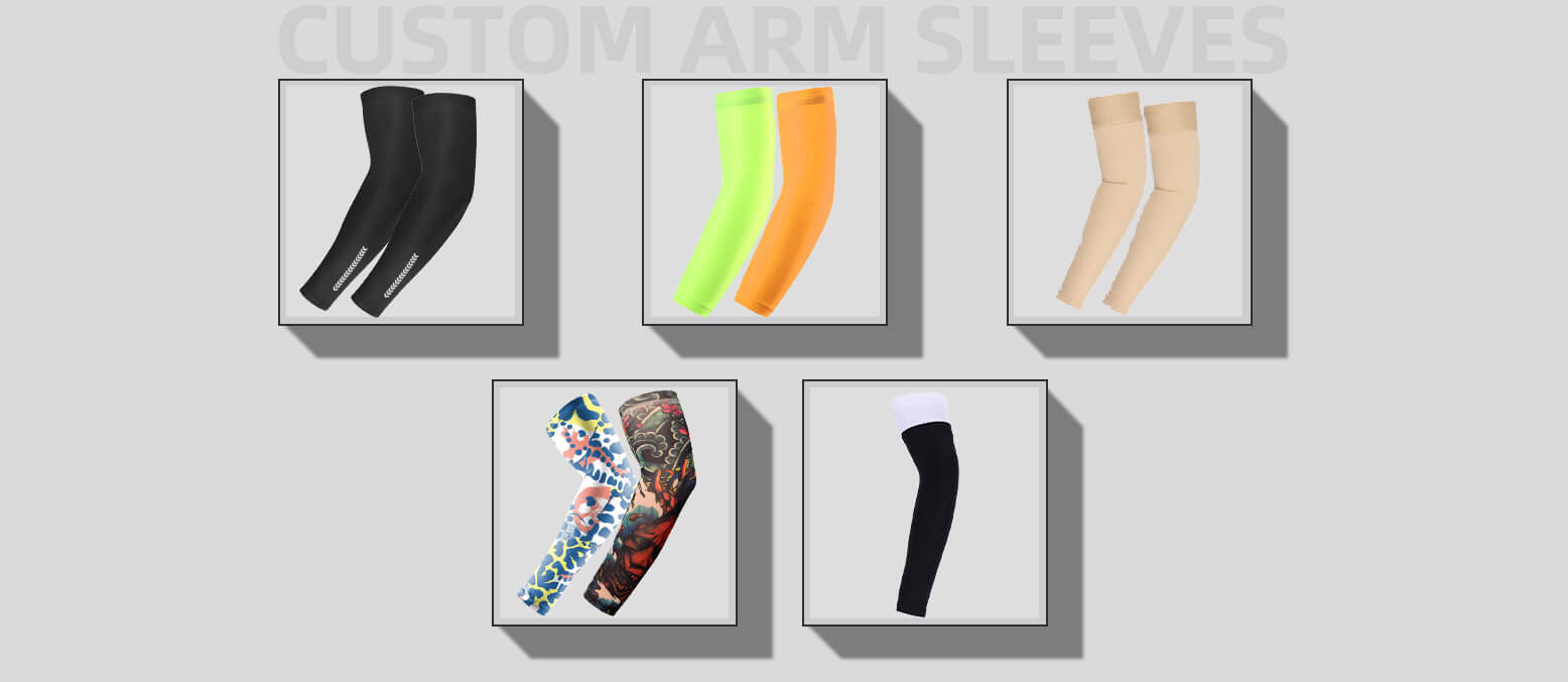 custom compression running sun protection arm sleeve