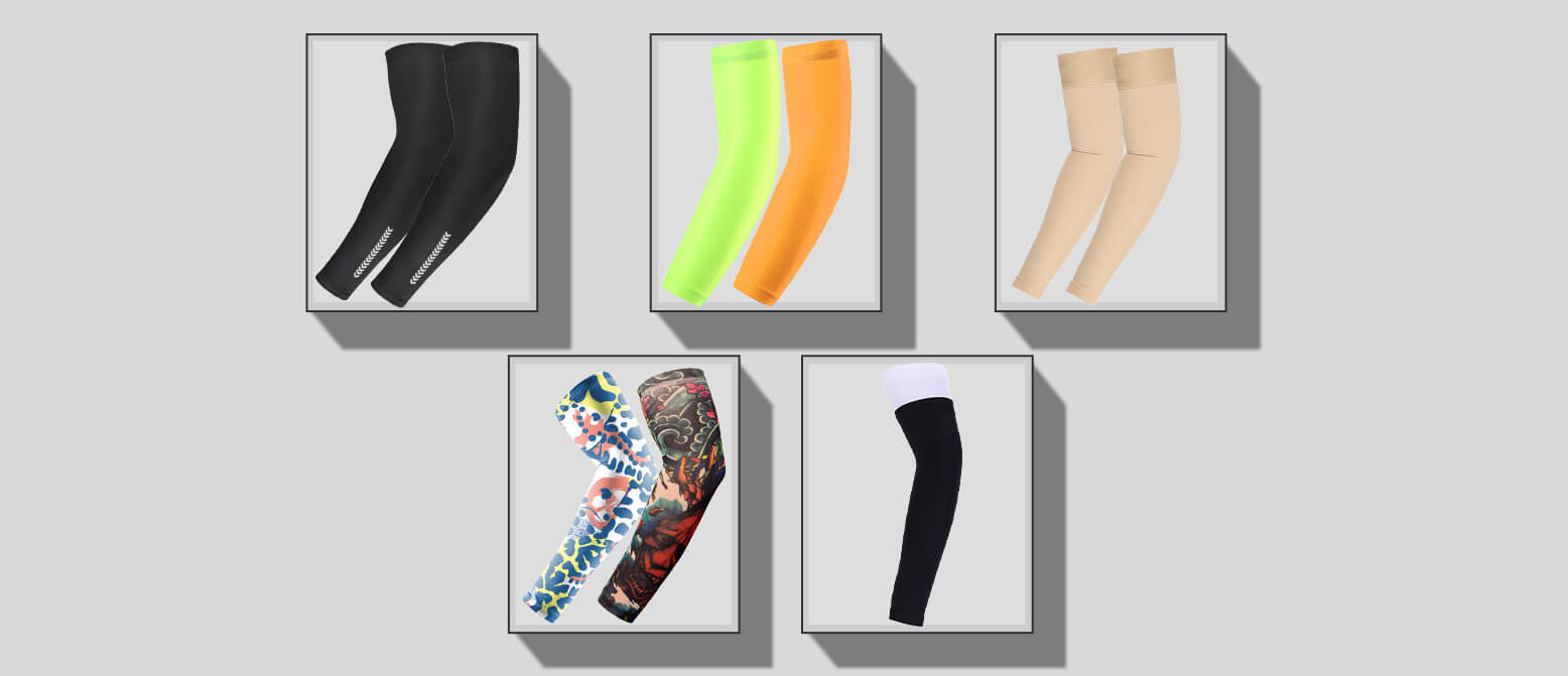 custom compression running sun protection arm sleeve