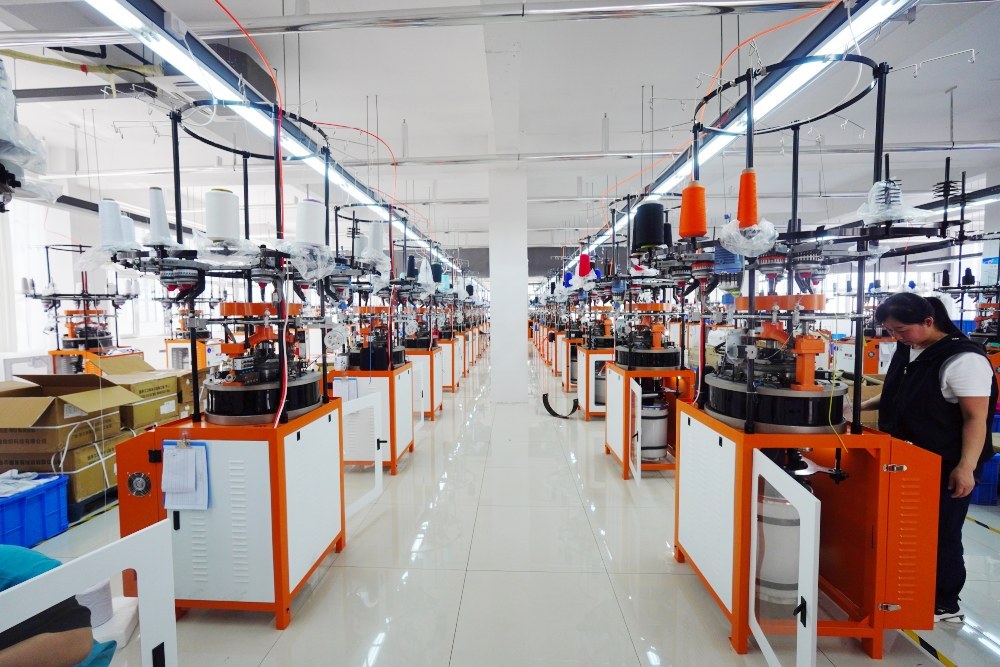 custom arm sleeves factory automatic production