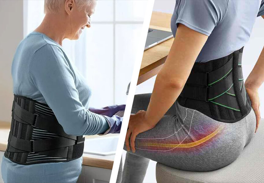 custom lower back brace for office workers drivers the elderly