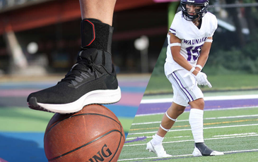 Soportes personalizados para pies y tobillos: escena deportiva