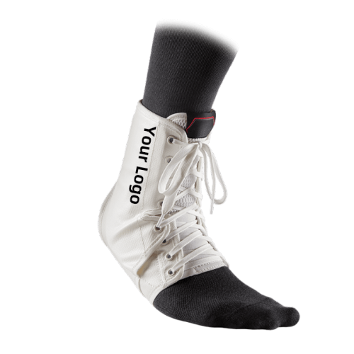 Custom Lace Up Ankle Brace | Ankle Immobilization | Adjustable Fasteners, Lightweight | For Basketball, Soccer