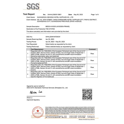 Certificates PYEIN® Buffet Kitchenware Manufacturer