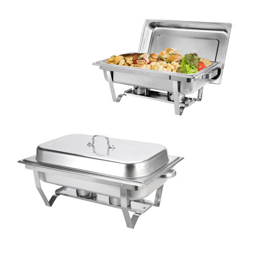 Custom Hotel Restaurant Supplies: Buffet Server With Alcohol Stove Chafing Dish | Stainless Steel Food Warmer Set | Elevate Culinary Presentation With Shaffing Chafing Dishes