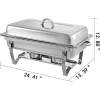 Custom Hotel Restaurant Supplies: Buffet Server With Alcohol Stove Chafing Dish | Stainless Steel Food Warmer Set | Elevate Culinary Presentation With Shaffing Chafing Dishes