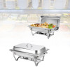 Custom Hotel Restaurant Supplies: Buffet Server With Alcohol Stove Chafing Dish | Stainless Steel Food Warmer Set | Elevate Culinary Presentation With Shaffing Chafing Dishes