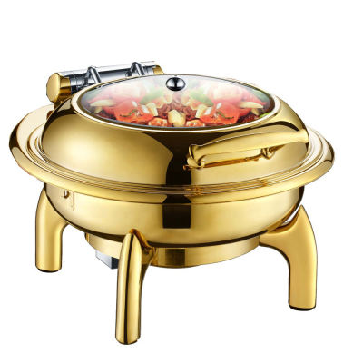 Tailored Elegance: Custom Stainless Steel Chafing Dish | Buffet Serving Food Warmer with Glass Lid, Food Pan, Water Pan, and Fuel Holders | Elevate Your Catering Experience