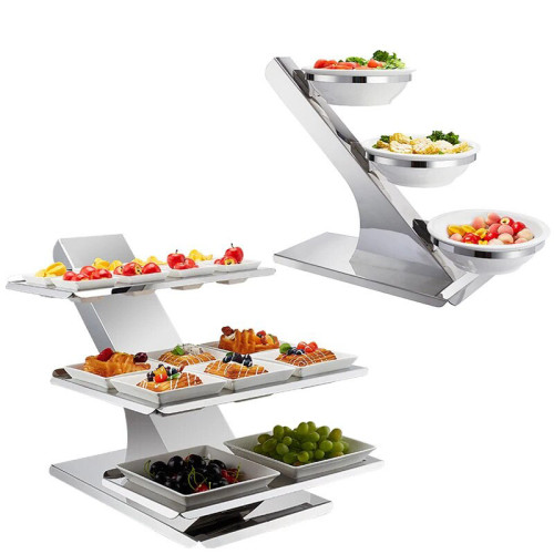 Custom Stainless Steel Food Dried Fruit Rack | Buffet Food Display Rack | Elegant Dessert Stands For A Sophisticated Presentation