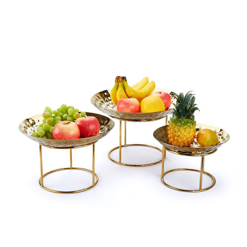 Exquisite Bespoke Gold Fruit Basket And Stand - Custom Decorative Metal Piece For Stylish Fruit Display | Elevate Your Space With Unique Elegance