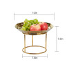 Exquisite Bespoke Gold Fruit Basket And Stand - Custom Decorative Metal Piece For Stylish Fruit Display | Elevate Your Space With Unique Elegance