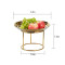 Exquisite Bespoke Gold Fruit Basket And Stand - Custom Decorative Metal Piece For Stylish Fruit Display | Elevate Your Space With Unique Elegance