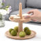 Oem/Odm Acacia Wooden Fruit Salad Displays - Sturdy Oak Buffet Display For Commercial Use - Ideal For Restaurant Supplies, Hotel Events