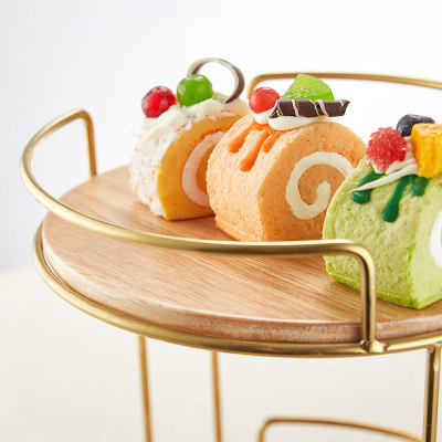 3-Tier Afternoon Tea Cupcake Stand | Stainless Steel & Wood Elegance | Ideal For Catering Supplies Wholesalers | Oem/Odm Customization | Durable Display Riser For Elevated Presentations