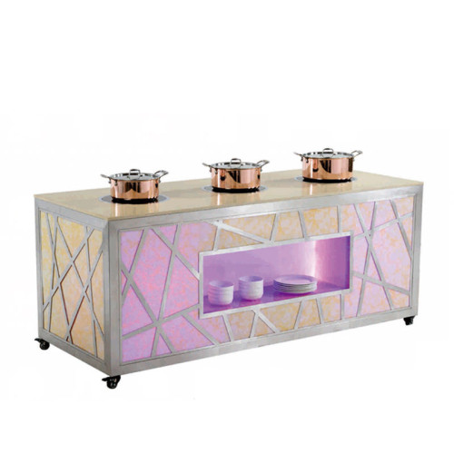 LED Modular Buffet System | Illuminating Elegance | Cutting-Edge Led Technology, Customizable Colors | Perfect For Catered Events, Weddings | Embrace OEM/ODM