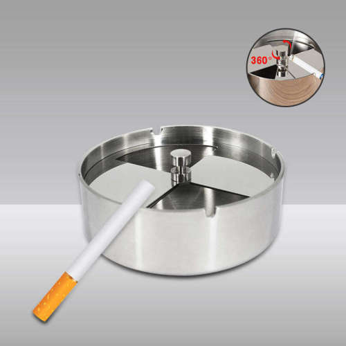 Custom Stainless Steel Ashtray | Sleek Design, Durable Material | Your Unique Brand Touch | Enhance Ambiance With This Exquisite Desktop Essential | Crafted For Style And Durability