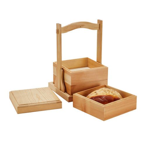 Wooden Dessert Cake Bread Storage Box For Hotel Restaurant| Convenient Handle | Kitchenware And Utensil Organizer | Functional And Chic | Upgrade Storage With Elegance