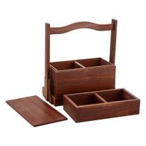Wooden Dessert Cake Food Storage Box For Hotel And Restaurant Supplies | Convenient Handle | Kitchenware And Utensil Organizer | Functional And Chic | Upgrade Storage With Elegance
