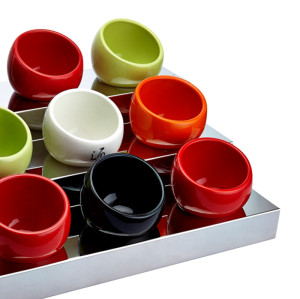 Custom Ball-Shaped Condiment Bowl | Elegant Salt And Spice Container | Versatile Catering Display Stand | Functional And Stylish Food Presentation