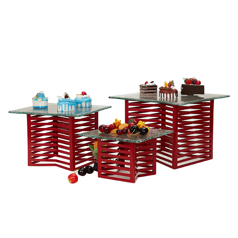 Support à dessert pour buffet | Idéal pour le thé de l'après-midi et les banquets de mariage | Décoratif et prêt pour le goûter | Grand présentoir à gâteaux pour des présentations soignées