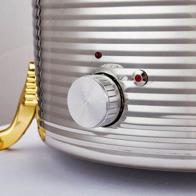 Electronic Warm Soup Pot | 304 Stainless Steel With Dazzling Pattern | Ideal For Hotel Breakfast Buffet | Insulated For Perfectly Warm Congee | Elevate Dining Experiences With Premium Electric Soup Innovation