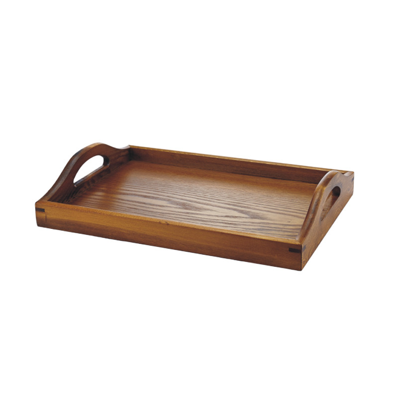 Wooden Rectangular Tea Tray