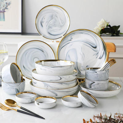 Nordic Style Ceramic Dinnerware Set | Elegant & Durable | Porcelain, Customizable, 9-Piece Set | Ideal For Restaurants And Homes | Direct Manufacturer | Seasonal Discounts Available