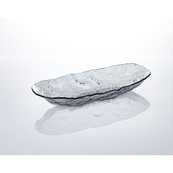 Pieyen ® Long Glass Serving Trays - Serving Tray Dishes - Rectangular Plate Sushi Platter Plates With Glass Design | For Buffets, Catering Events | B2b Wholesale | Bulk Discounts Available