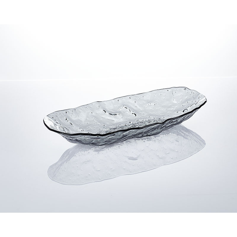 Pieyen ® Long Glass Serving Trays - Serving Tray Dishes - Rectangular Plate Sushi Platter Plates With Glass Design | For Buffets, Catering Events | B2b Wholesale | Bulk Discounts Available