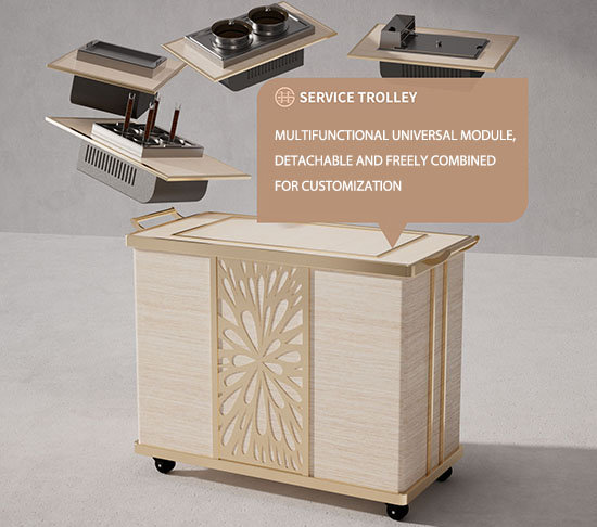 Service trolley modular customization diagram