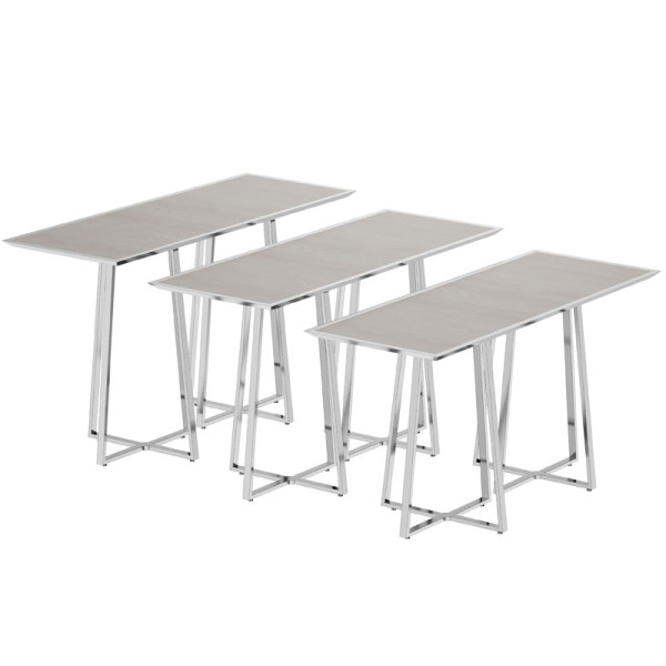 Table de buffet pliante sur mesure | Acier inoxydable, légère | Idéale pour les événements de restauration et les fêtes en plein air | Grossiste | Remises sur quantité disponibles