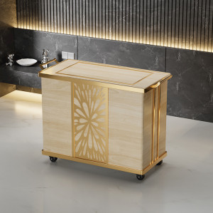 Customizable Catering Department Serving Trolley | Stainless Steel Elegant Design For Upscale Events & Dining | Wholesale Supplier | Bulk Discounts Available