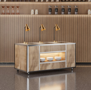 Hotel Catering Equipment Modular Buffet System | Efficient Buffet Cooking Table | Streamlined Service for Events | Customization Available