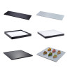 Supports en acrylique personnalisés, ensemble de supports hauts pour présentation d'aliments, de fruits, de salades et de sushis