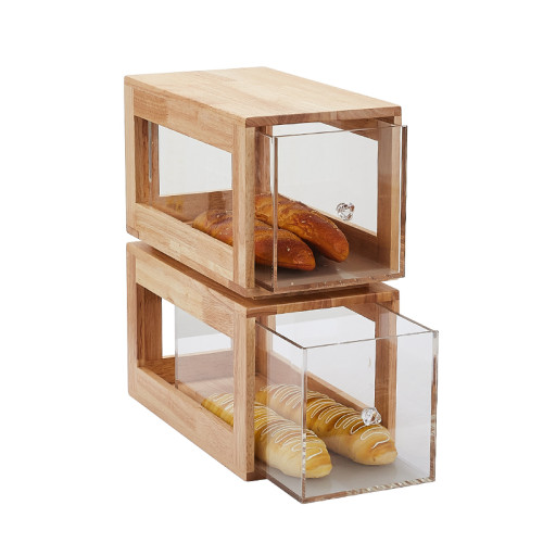 Bakery Display Cases: Showcase Fresh Baked Goods Drawer Natural Bamboo with Style and Functionality