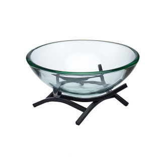 Glass Bowl with Stand: Elegant Serving Solution for Fruits, Salads, and Desserts